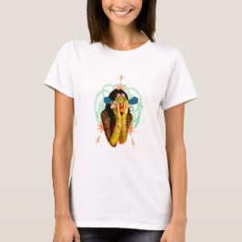 魚のコラージュを持ったトリップ(幻覚体験)のような人 Tシャツ