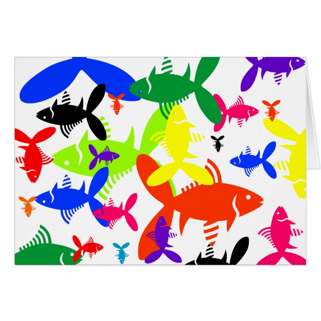 魚のコラージュ (正面横)