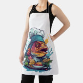 魚のシェフ素晴らし野生動物ラブリーフィッシュ エプロン (インサイチュ)