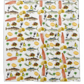 魚のシャワーカーテン シャワーカーテン (正面)