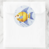 魚のシールお洒落アンゼルフィッシュ ラウンドシール (バッグ)