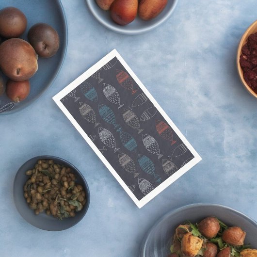 魚のスケッチパターン