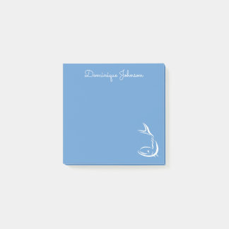 魚のスケッチパーソナライズされたPost-It®ノート ポストイット