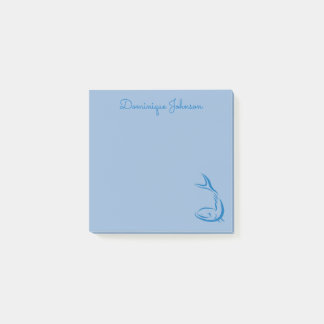 魚のスケッチパーソナライズされたPost-It®ノート ポストイット