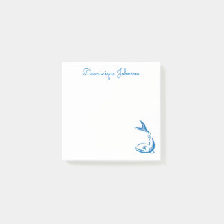 魚のスケッチパーソナライズされたPost-It®ノート ポストイット