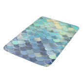 魚のスケールパターンブルースカイ背景ゴールデン バスマット (アングル)