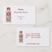 魚のソースポップ・アートのアート 名刺 (正面/裏面)