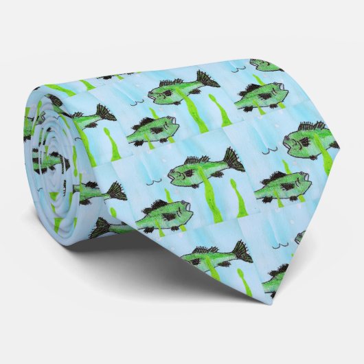 魚のタイ ネクタイ (ロール)