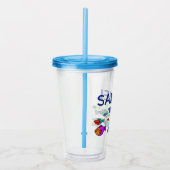 魚のターブラーをパーソナライズするカップ アクリルタンブラー (右)