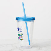 魚のターブラーをパーソナライズするカップ アクリルタンブラー (左)