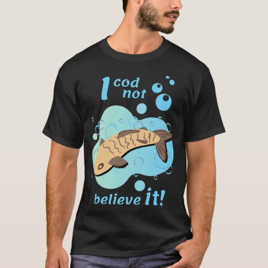 魚のテレビシ信じリーズに水を掛けない Tシャツ (正面)