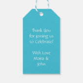 魚のテーマ魚釣り漁師用ベビーシャワー ギフトタグ (裏面)