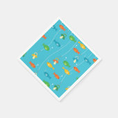 魚のテーマ魚釣り漁師用ベビーシャワー スタンダードカクテルナプキン (角)