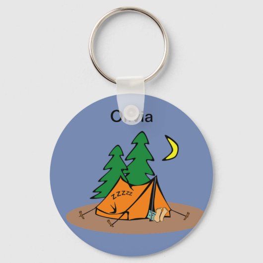 魚のデザイン™ キーホルダー (正面)