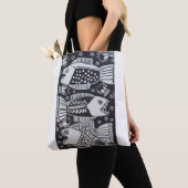 魚のトートバッグ トートバッグ (クローズアップ)