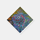 魚のナプキン スタンダードカクテルナプキン (角)