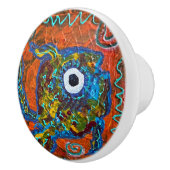 魚のノブの引っ張り セラミックノブ (右)