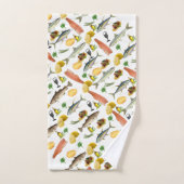 魚のバスルーム用タオル バスタオルセット (ハンドタオル)