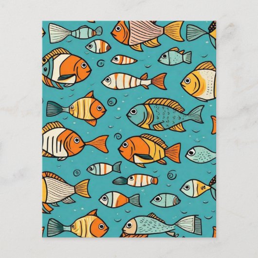 魚のパターンの贈り物アイディア (正面)