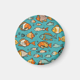 魚のパターンの贈り物アイディア マグネット