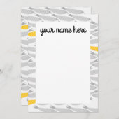 魚のパーソナライズされたノテカード サンキューカード (正面/裏面)