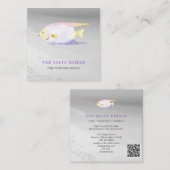 **魚のビーチシーサンドダイニングトロピカル スクエア名刺 (正面/裏面)