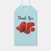 魚のピエロ海パーティーありがとう ギフトタグ (正面)