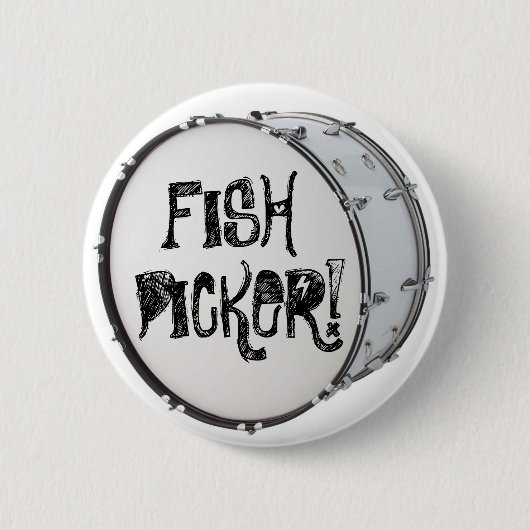 魚のピッカー! 缶バッジ (正面)