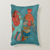 魚のフォーク アクセントクッション (正面(垂直))