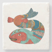 魚のフォーク ストーンコースター (正面)