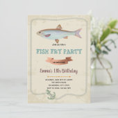 魚のフライパーティー招待状 招待状 (スタンド正面)