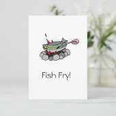 魚のフライ パーティーの招待状 招待状 (スタンド正面)