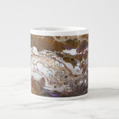 魚のフライ – マグカップ用に設計されたアクリルの注。 ジャンボコーヒーマグカップ (正面)