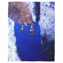 魚のフリースブランケット