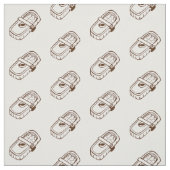 魚のプリント生地の缶 ファブリック (見本)