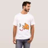魚のプー白シャツ Tシャツ (正面フル)