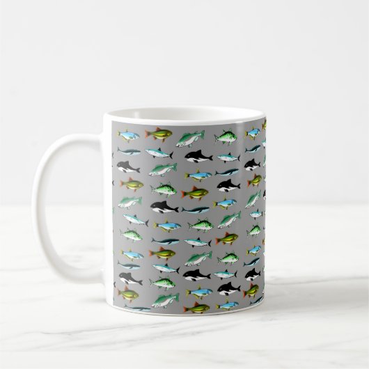 魚のペアカップ コーヒーマグカップ (左)