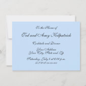 魚のボールドな泳ぎ オーシャンブルー フィッシング 招待状 (裏面)