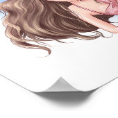 魚のポスターが描かれた美しい人魚 ポスター (角)