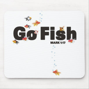 魚のマウスパッドは行きます マウスパッド
