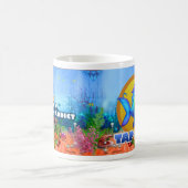 魚のマグを叩いて下さい コーヒーマグカップ (中央)