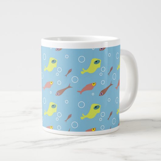 魚のマグカップ ジャンボコーヒーマグカップ (正面右)