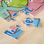 魚のマンガのジグソーパズル ジグソーパズル (側面)