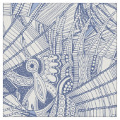 魚のミラージュブルー ファブリック (クローズアップ)