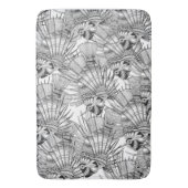 魚のミラージュ白黒 バスマット (正面縦)