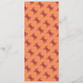 魚のモダンシーフードカニのレストランのパターンメニュー メニュー (裏面)