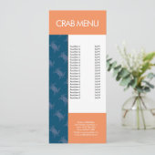 魚のモダンシーフードカニのレストランのパターンメニュー メニュー (スタンド正面)