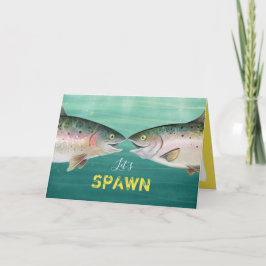 魚のモノおもしろいグラムハートバレンタインデー カード