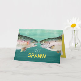 魚のモノおもしろいグラムハートバレンタインデー カード