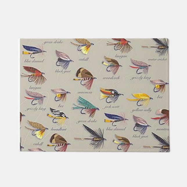 魚のルアー 玄関マット (正面)